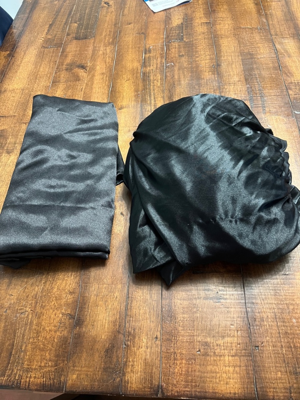 Black King Satin Sheet Set